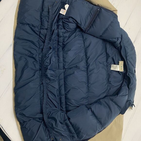LL Bean Goose Down Gore-Tex Warden's Parka Outdoors Coat Men's Large Workwear - Picture 15 of 16